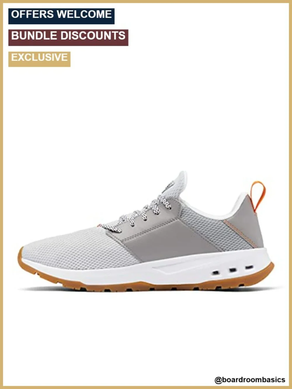 Men's Omni-Shield Water Repellent Lace-Up Boat Shoes Fishing Sneakers